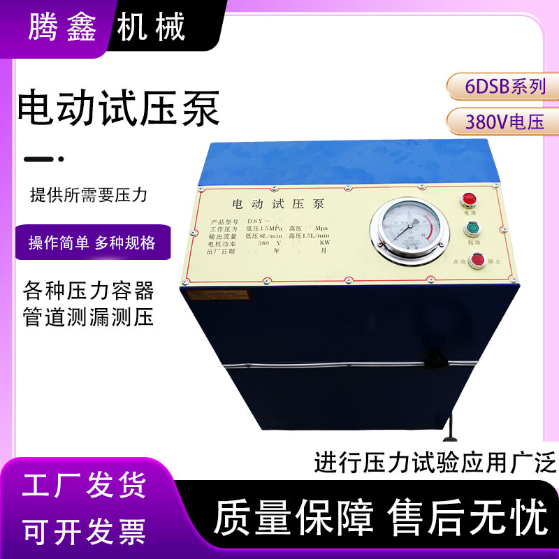 地暖检漏打压泵6DSB电动试压泵各种压力容器操作简单管道压力器