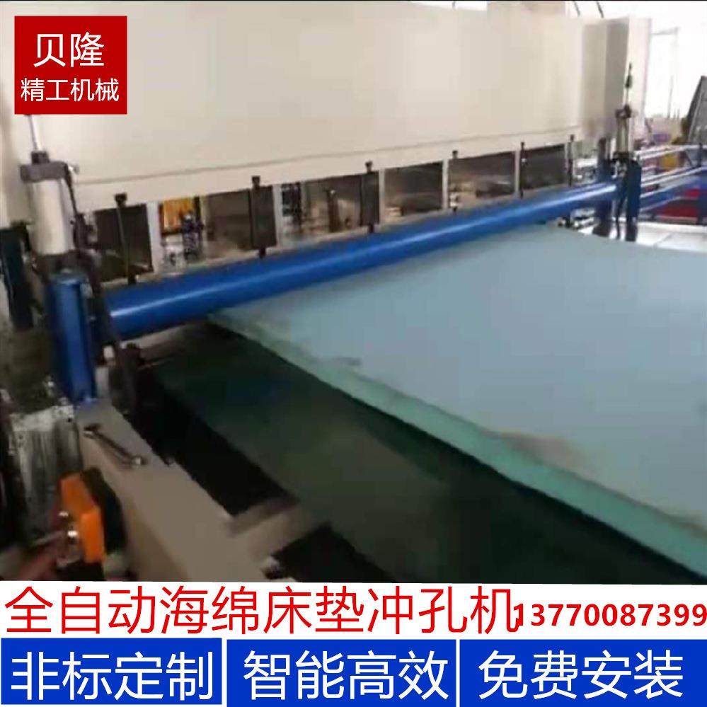 供应快速全自动冲孔机乳胶海绵床垫打卡机厂家供货支持非标