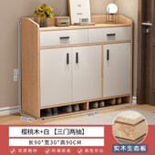 实木鞋 架 大容量入户玄关柜一体楼道靠墙鞋 柜家用门口2025新款 爆款