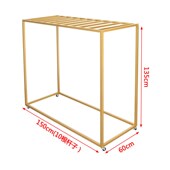 被子展示架空调被金色展架家纺夏凉被货架落地式 窗帘布艺陈列架