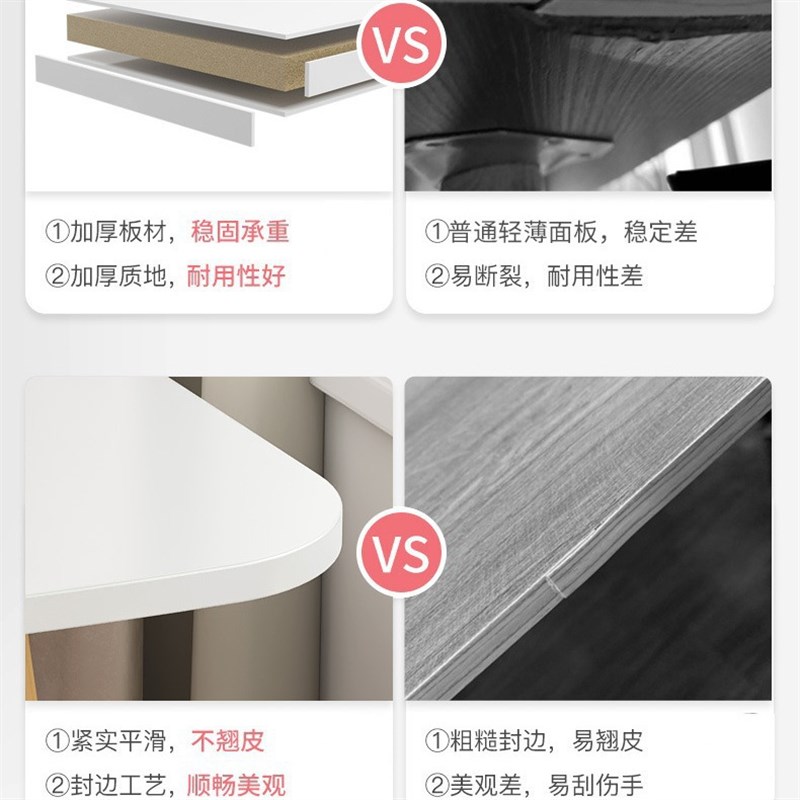 简易女生卧室电脑桌学生家用学习书桌小户型出租屋工作台办公桌子