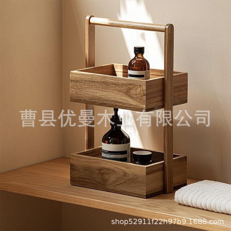 厂家直供韩式多层客厅收纳架落地式储物架蔬菜零食架浴室置物架