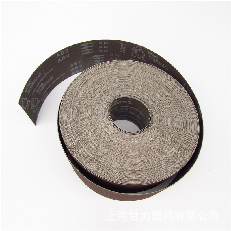 野牛砂布带卷X81 X871  A硬布进口砂布卷0.1m*50mNCA