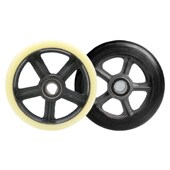 手推车老虎车轮子6 10寸带轴承轮胎轱铁芯橡胶重型尼龙轮Y