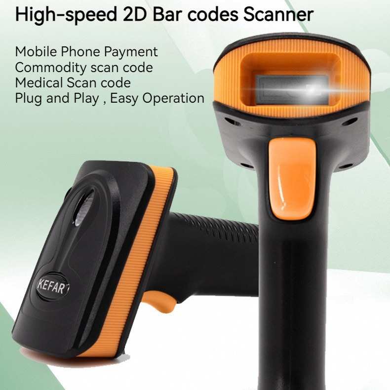 Newest 1D 2D QR Barcode Scanner Bluetooth Wireles sand Wired