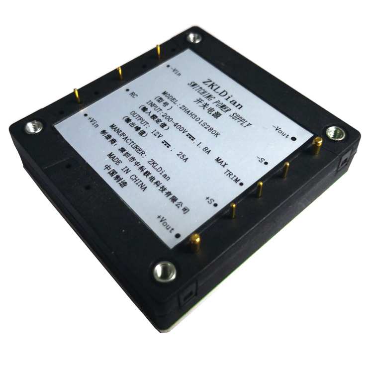 DC/DC280V/12V300W 高压直流模块电源 砖类模块电源 半砖模块电源