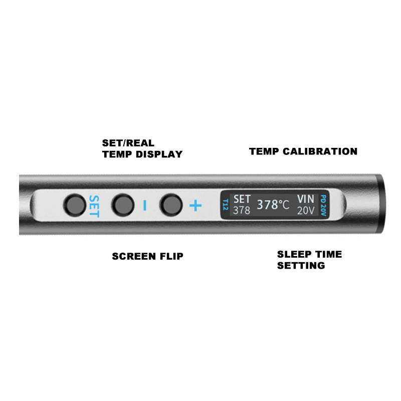 T12PRO数显烙铁焊笔便携式电烙铁迷你PD65W供电数显小型恒温烙铁