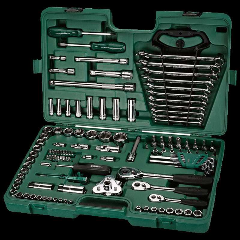 世达汽车维修工具组套121件棘轮扳手套筒汽修汽保组合套装P09014A