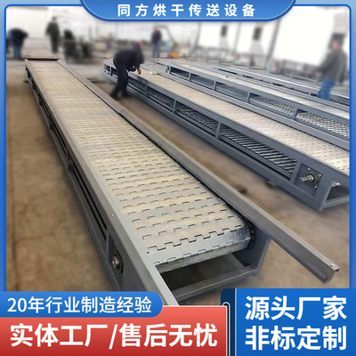 定制重载型电动车链板输送机 房车拖箱输送线 马车车厢链式传输机