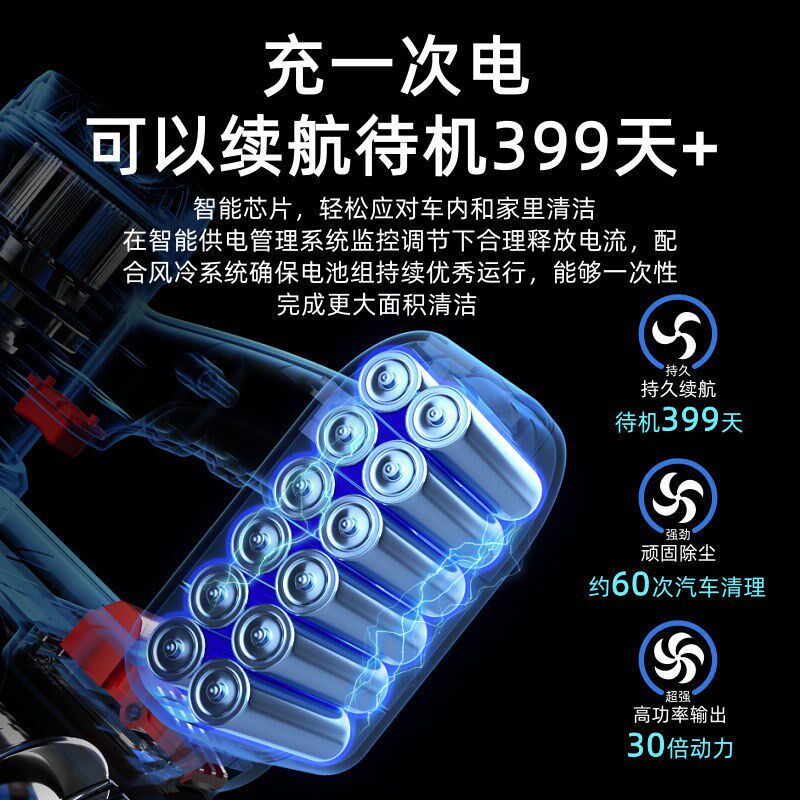 vB7吸尘器无线充电车载家用汽车车用手持式强力大吸力干湿两用大