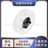 同步带轮免键5M40齿宽21 27内孔568101214151620齿形带胀套同步轮