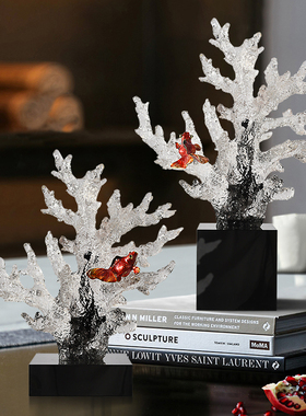 创意珊瑚摆件轻奢高档客厅玄关工艺E品电视柜酒柜办公室招财装饰