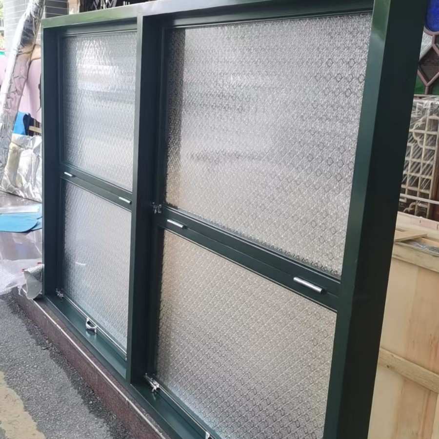 佛山折叠实木窗上下折叠推拉窗咖啡厅酒吧推拉窗户复古实木门窗