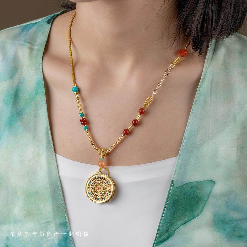 吊坠绳手工编织黄金长命锁高端多宝饰品玉坠可调节如意佛牌项链绳,饰品/流行首饰/时尚饰品新,绳,淘宝优惠券,粉丝福利购,淘宝优惠卷