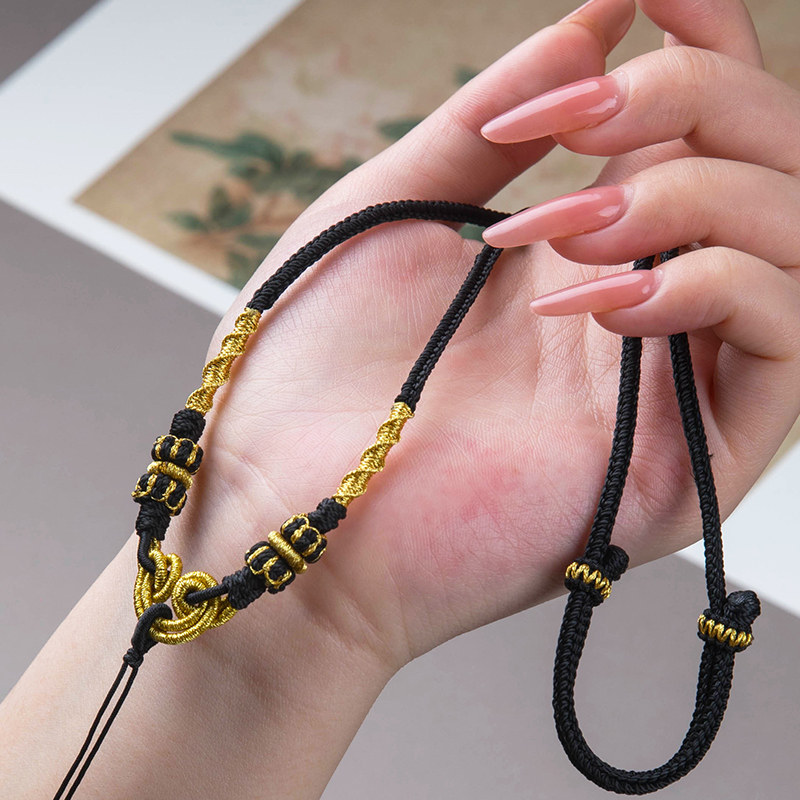 项链挂绳手工编织八股莲花挂件饰品配饰情侣男女民族风百搭毛衣链,饰品/流行首饰/时尚饰品新,绳,淘宝优惠券,粉丝福利购,淘宝优惠卷