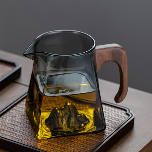 玻璃公道杯茶海单个功道泡茶杯茶滤网新款茶漏公杯茶具分茶器