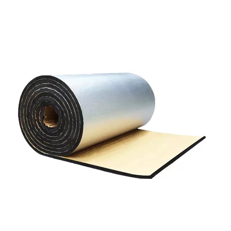 防火阻燃橡塑海绵保温隔热板铝箔自粘屋顶隔热保温棉B级阻燃橡塑