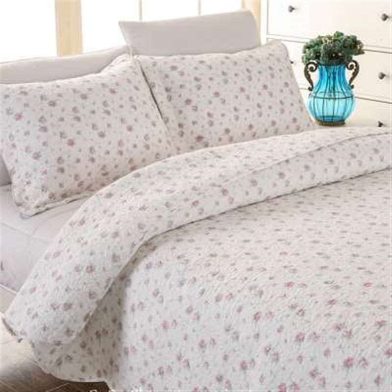 新款新品全棉绗缝被床盖三件套双人空调被春秋夏被子夏凉被可