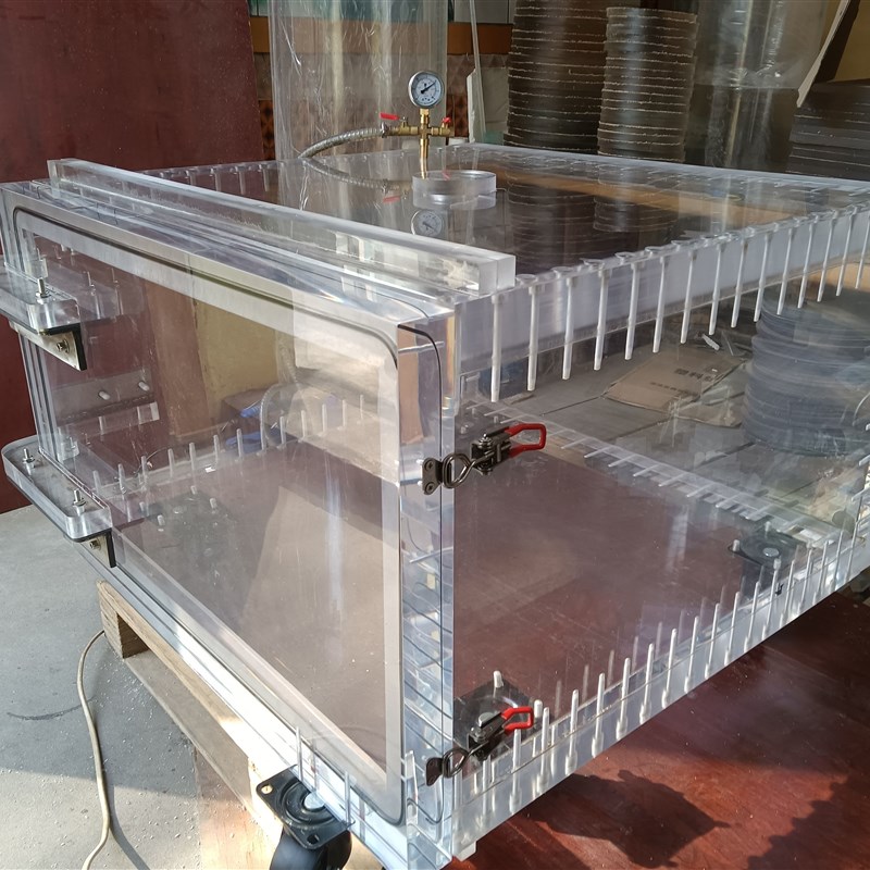 大型亚克力真空箱透明抽真空消泡桶真空桶干燥箱有机玻璃实验箱