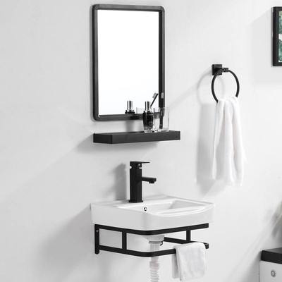 陶瓷洗手盆小户型挂墙式迷你吊柜洗手间洗脸盆柜组合诜阳台60公分