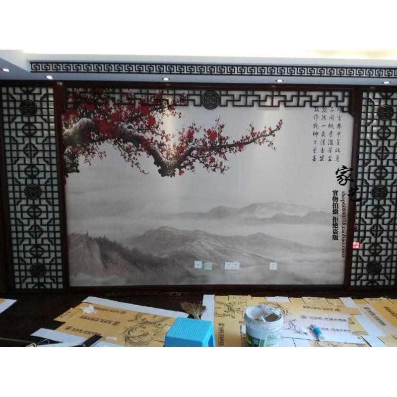 镂空装修墙仿古门窗花格隔断背景 电视木雕实木中式玄关东阳屏风