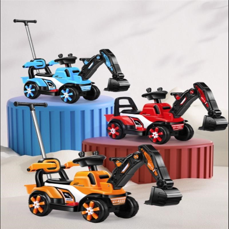 儿童挖掘机玩具车可坐人可骑行男孩遥控大型工程车勾机电动挖土机