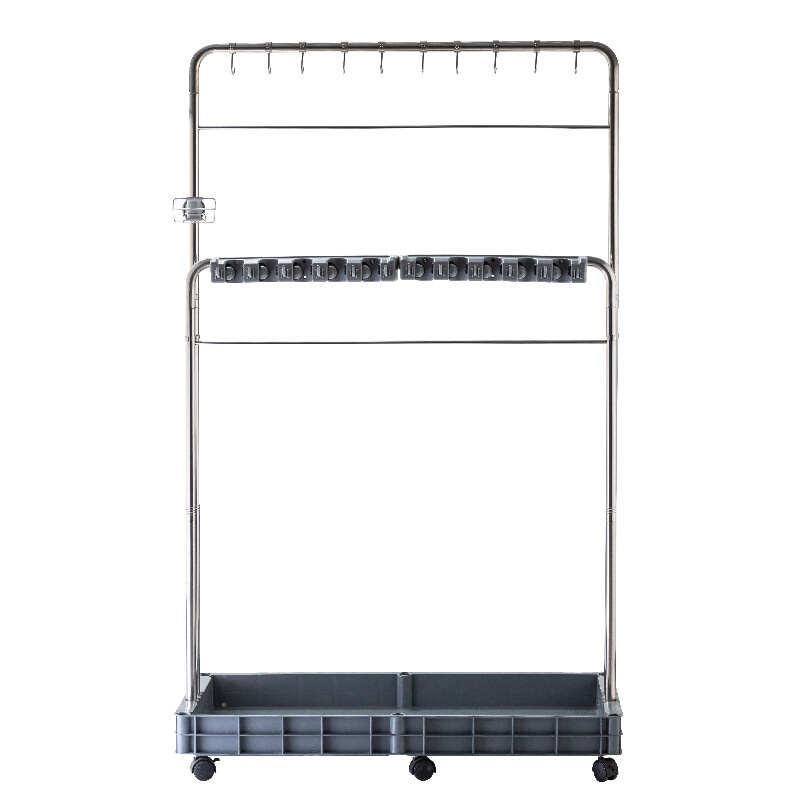 可移动落地式拖把架扫把墩布挂架拖布架子学校卫生清洁收纳工具