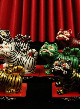 【闽南朝天宫心默园文创】虎爷将军金木水火土色五色俱全