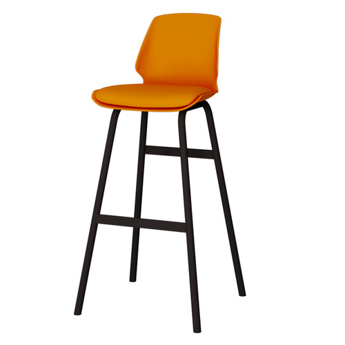 工业风前台靠背高脚凳铁艺吧台椅简约现代家用吧台凳酒吧椅高椅子