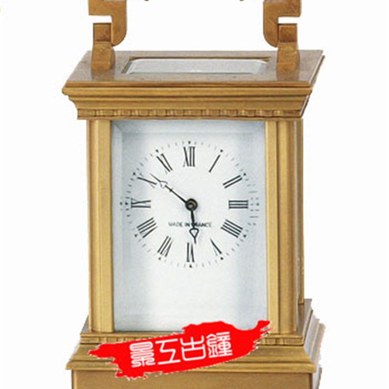 钟表 欧式钟表 机械座钟 古典 方形皮套钟