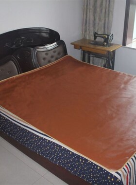 2米宽油布家用铺炕床上用 隔尿垫老人防水可洗P皮革垫子 皮革床单