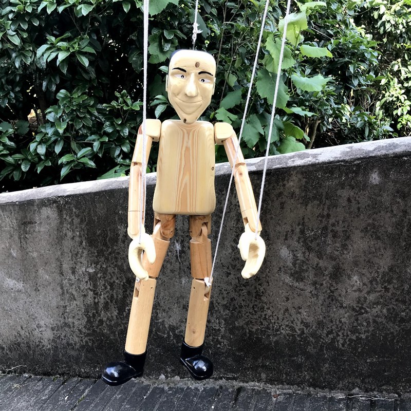实木质吊线关节木偶模型玩具装饰摆件道具人型手工玩偶工艺品