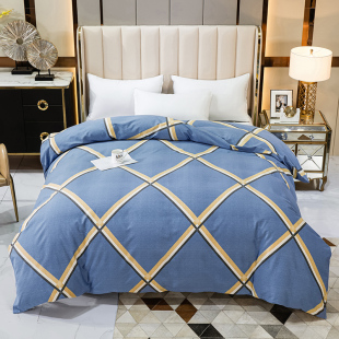 全棉加厚磨毛被套单件双人被罩200x230秋冬季 保暖180x220X240