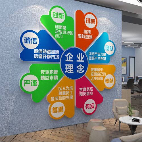 团队文化标语墙贴k画办公室装饰企业公司励志宣传工厂车间服务理