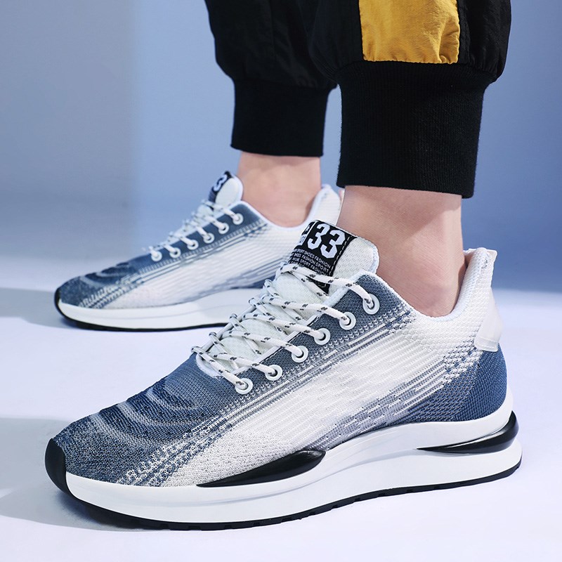 增高鞋男10cm内增高男鞋8cm6cm运动鞋子男秋季透气网面休闲跑步鞋