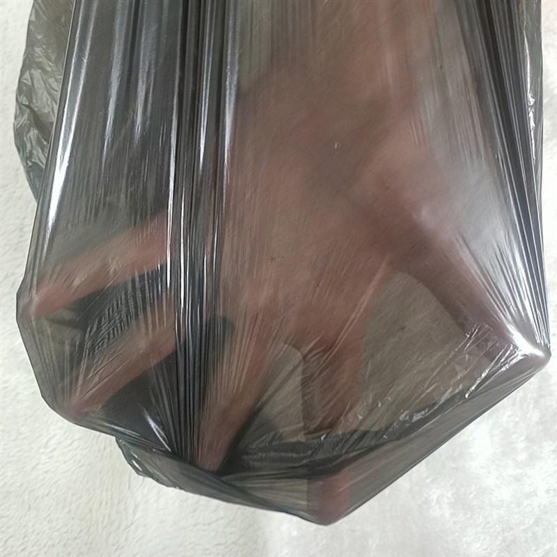名伟货号004规格46*50平口点断黑色垃圾袋适用于16升垃圾桶用