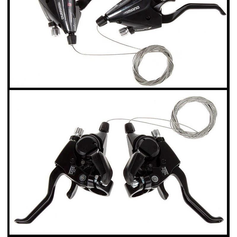 24/27速山地车连体指拨自行车变速器EF65西肯刹车变速一体