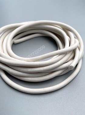 硅胶发泡密封条实心防水防滑圆条硅橡胶白色耐温海绵发泡硅胶条