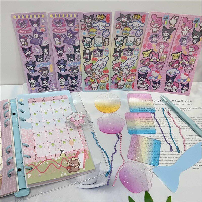 咕卡活页手账本套装新款卡通三莉欧可H爱少女心文具咕X盘记事本礼