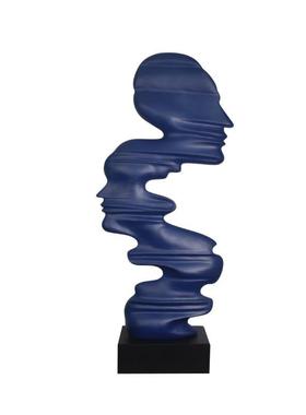 酒店别墅摆设网红艺术摆件落地现代简约抽象雕塑人像人物装饰底座