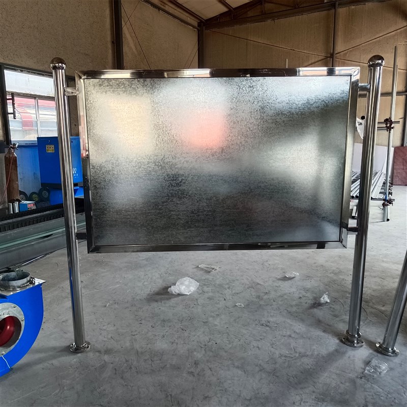 户外不锈钢移动宣传栏公告栏企业学校告示栏宣传架工地车间广告牌