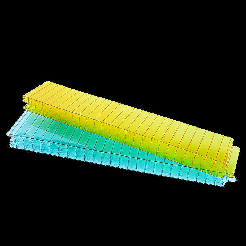 幕墙插接板透明pc阳光板户外建筑外墙室内装饰隔断插接板30mm40mm