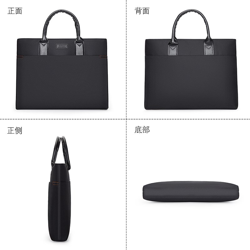 公文包定制logo多层文件包男女士文件袋可印刷图案商务会议袋拉炼