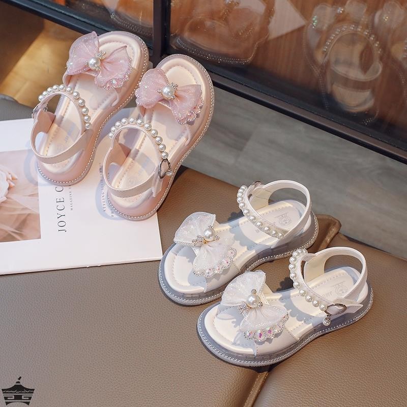 童鞋子儿童公主凉鞋网红爆款2025新款夏季夏款小女孩洋气水晶鞋