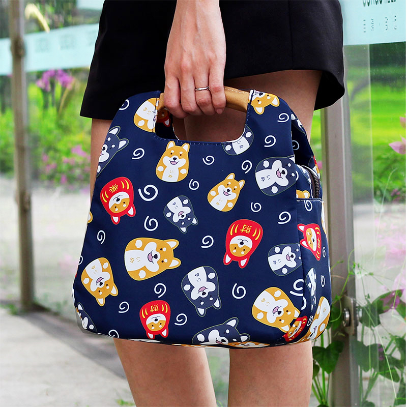 上班外出时尚便当袋学生可爱手拎包女上班族饭盒袋子手提韩版日式