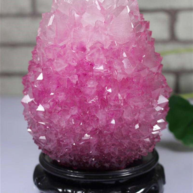 明矾晶体奇石工艺品家居博古架摆设客厅教L师节办公室生日礼物摆