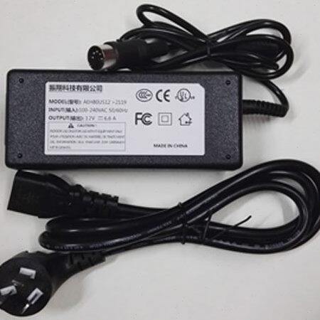 Rapiscan METOR 6M、6S、6E 金属探测安检门电源适配器  五针插头
