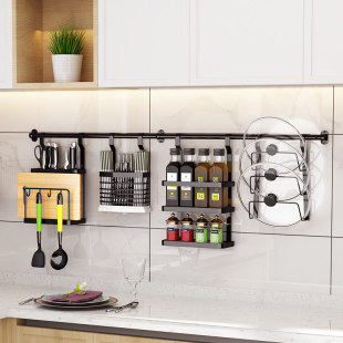 不锈钢可折叠碗架沥水架壁挂式厨房置物架免打孔碗碟架锅盖刀板架