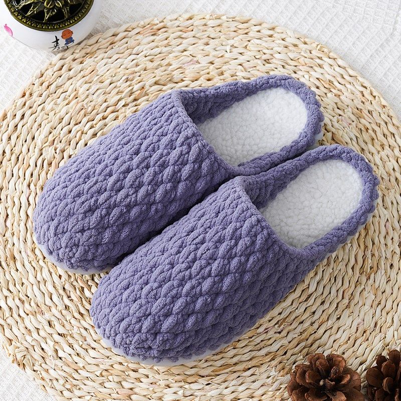纯手工毛线棉拖鞋保暖防滑情侣毛绒鞋秋冬季婚嫁室内男女棉拖成品,居家布艺,居家棉拖/棉鞋,淘宝优惠券,粉丝福利购,淘宝优惠卷