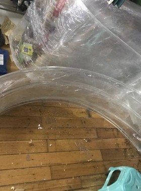 亚克力圆弧L型U型N型防护罩板  透明白色有机玻璃机器设备门挡板